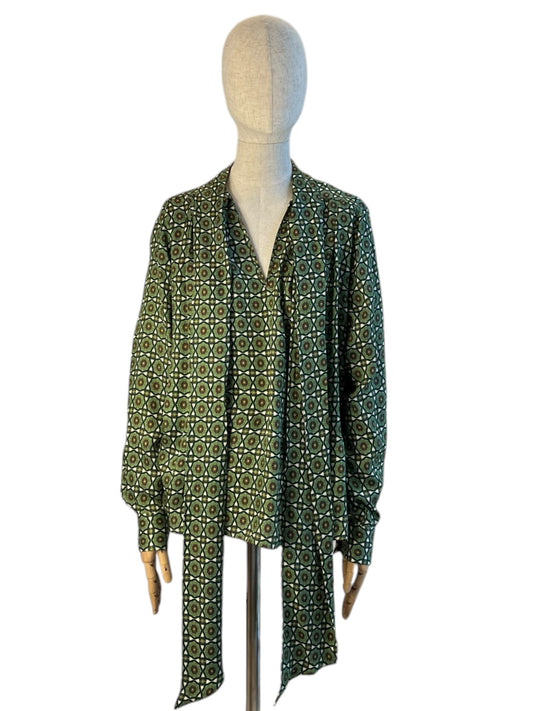 Zanetti 1965 Schluppenbluse Grün