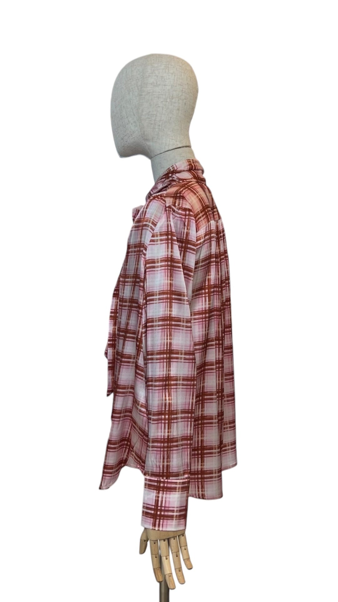 Charlotte Sparre Schluppenbluse MY BOW BLOUSE –  Rosa