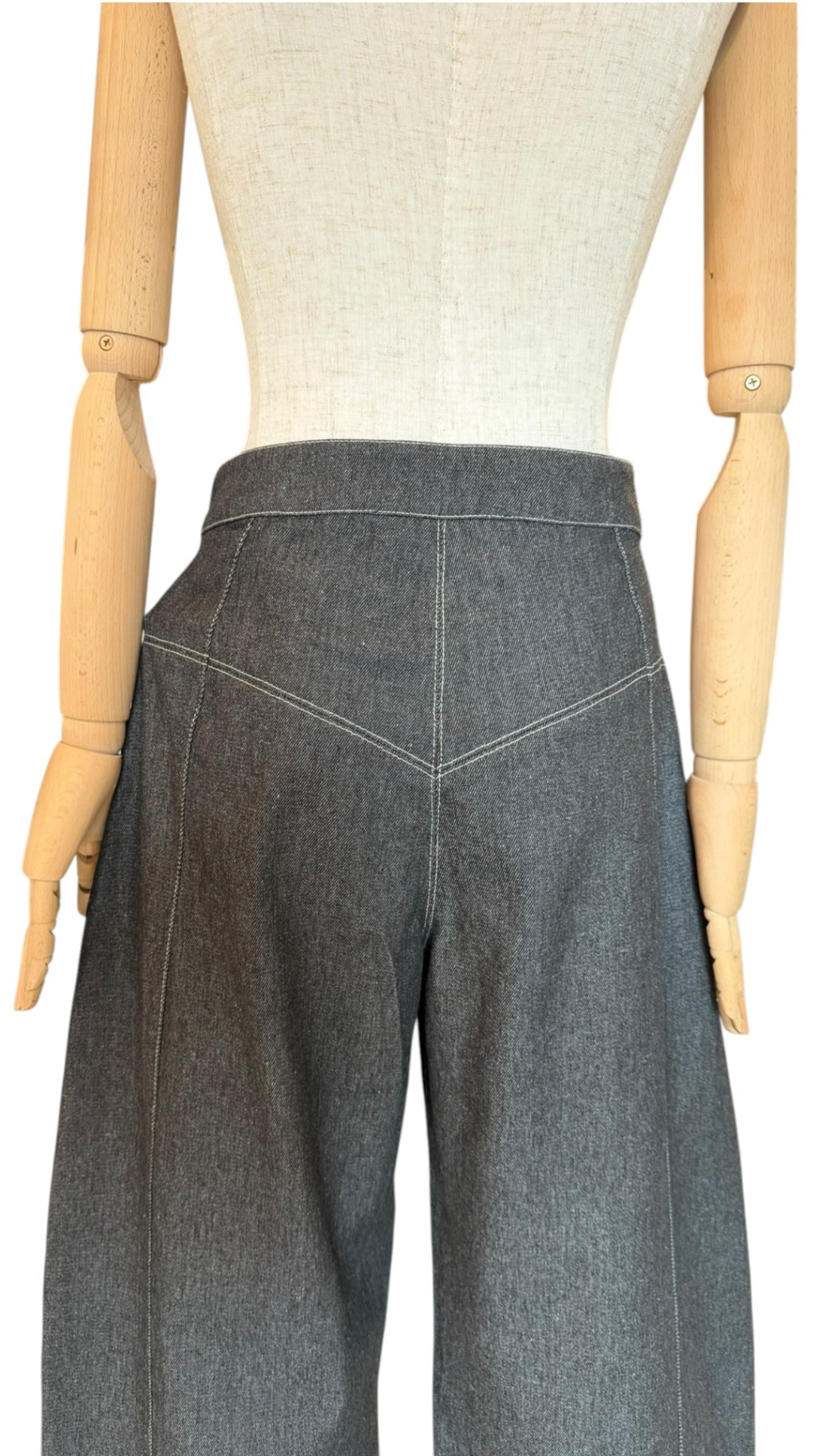 Giovanna Nicolai Barrel Leg Jeans Schwarz N119
